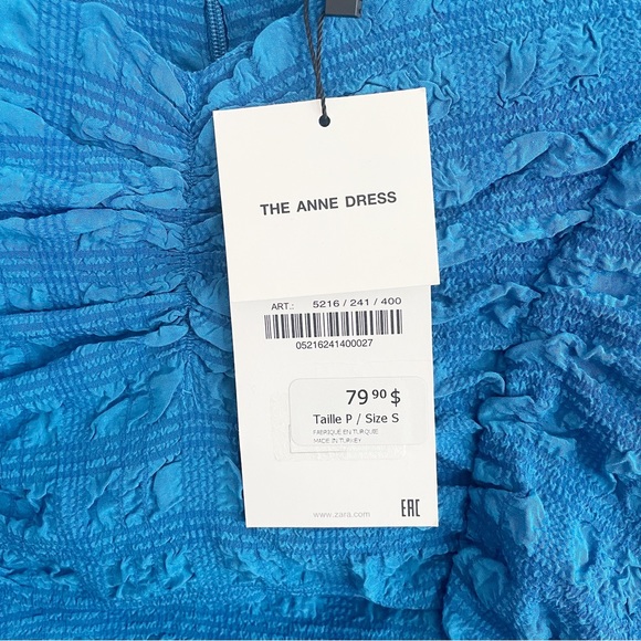 NWT Zara Textured Blue Midi
Anne Dress Stretch Fitted Long
Sleeve size S - Picture 15 of 16